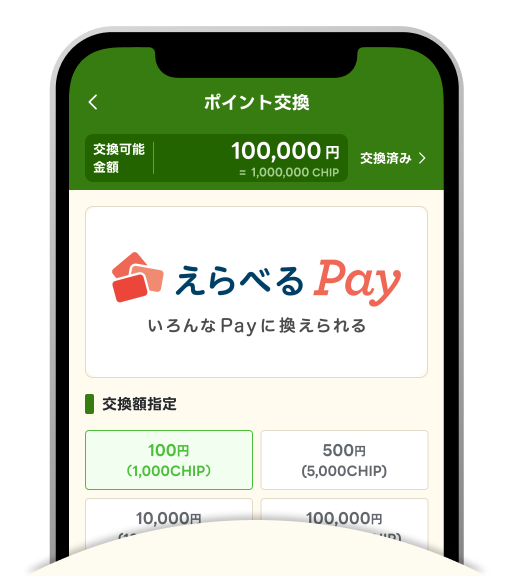 くじで貯まる